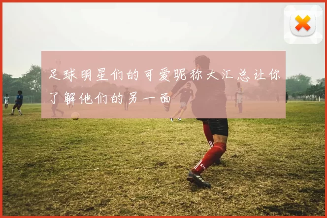 足球明星们的可爱昵称大汇总让你了解他们的另一面